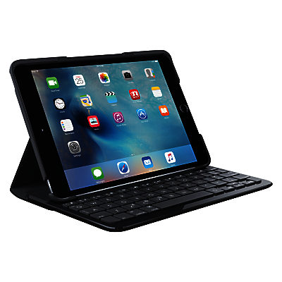 Logitech Focus Protective Case with Integrated Keyboard for iPad mini 4, Black